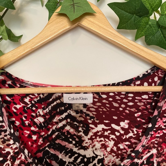 Calvin Klein Maxi Animal print dress Size 6 - Picture 4 of 7